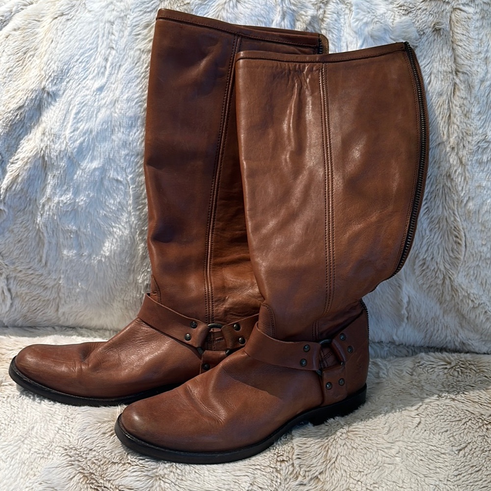 Authentic Frye Harness Leather Boots - Women’s Size 9